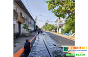 Hàn Nhựa Chống Thấm 0.5mm Làm Hồ Trữ Nước Tưới Tiêu Tại Bình Phước