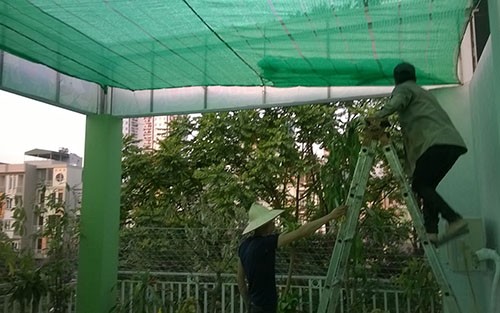 Lưới che nắng sân thượng